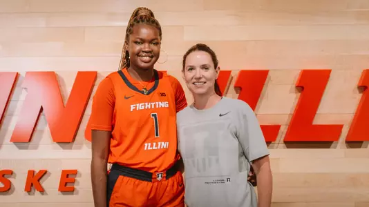 Aicha Ndour with head coach Shauna Green
