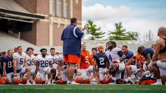 Bret Bielema Training Camp Practice #1