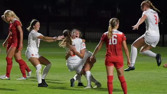 Ashley Prell goal celebration vs. Illinois State - 8-18-22