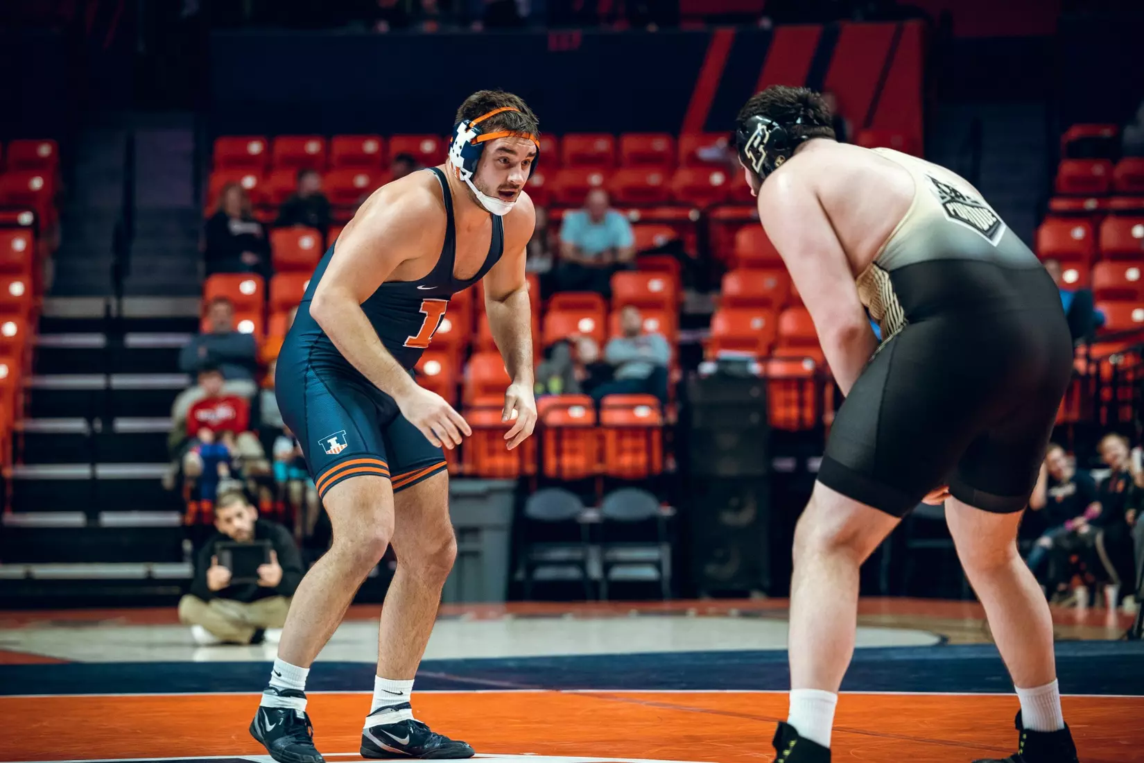 #22 Illini wrestling vs. Purdue, Jan. 14, 2023 at State Farm Center in Champaign, Ill.