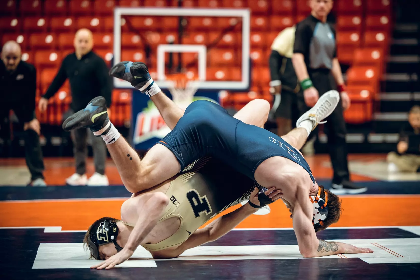 #22 Illini wrestling vs. Purdue, Jan. 14, 2023 at State Farm Center in Champaign, Ill.