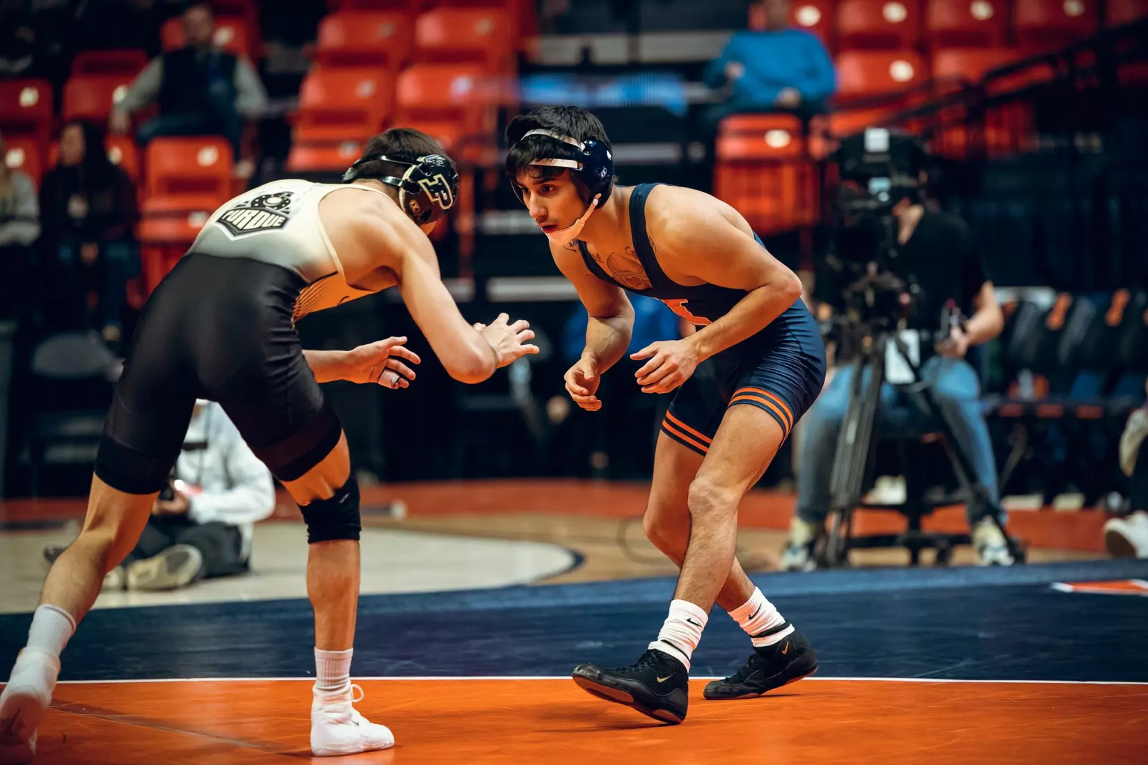 #22 Illini wrestling vs. Purdue, Jan. 14, 2023 at State Farm Center in Champaign, Ill.