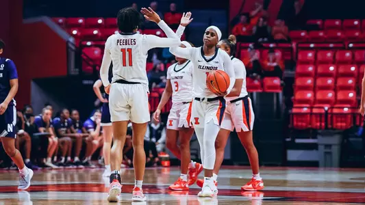 Jada Peebles Genesis Bryant high five