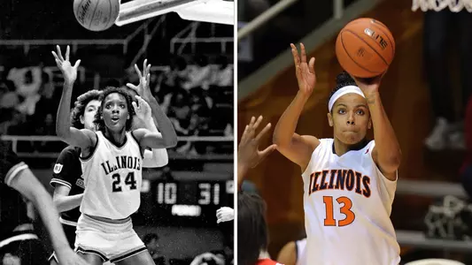 Jonelle Polk and Jenna Smith honored jerseys