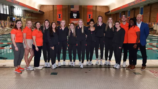 Swim seniors 2022-23 vs. Purdue 1.7.23
