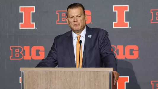 Brad Underwood Big Ten Basketball Media Day2 2023