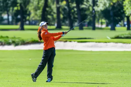 MEDINAH, IL - October 09, 2023 - Illinois’s Anna Ritter during the Illini Women's Invitational at Medinah at the Medinah Country Club in Medinah, IL. Photo By