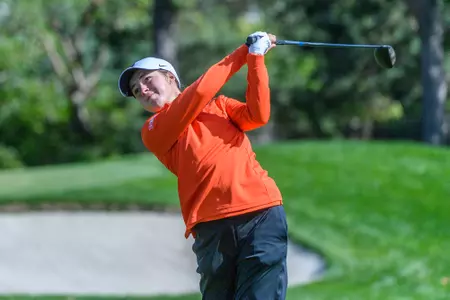 MEDINAH, IL - October 09, 2023 - Illinois’s Anna Ritter during the Illini Women's Invitational at Medinah at the Medinah Country Club in Medinah, IL. Photo By