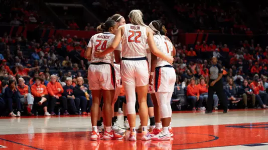 CHAMPAIGN, IL - December 10, 2023 - The Illinois Fighting Illini during the game between the Michigan Wolverines and the Illinois Fighting Illini at State Farm Center in Champaign, IL. Photo By Kevin Snyder