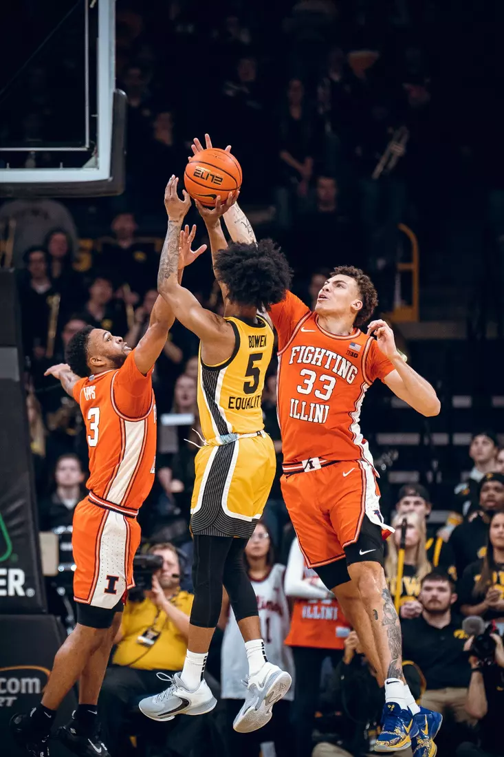 Illini men's basketball at Iowa, Saturday, Feb. 4, 2023 at Carver-Hawkeye Arena in Iowa City, Iowa.