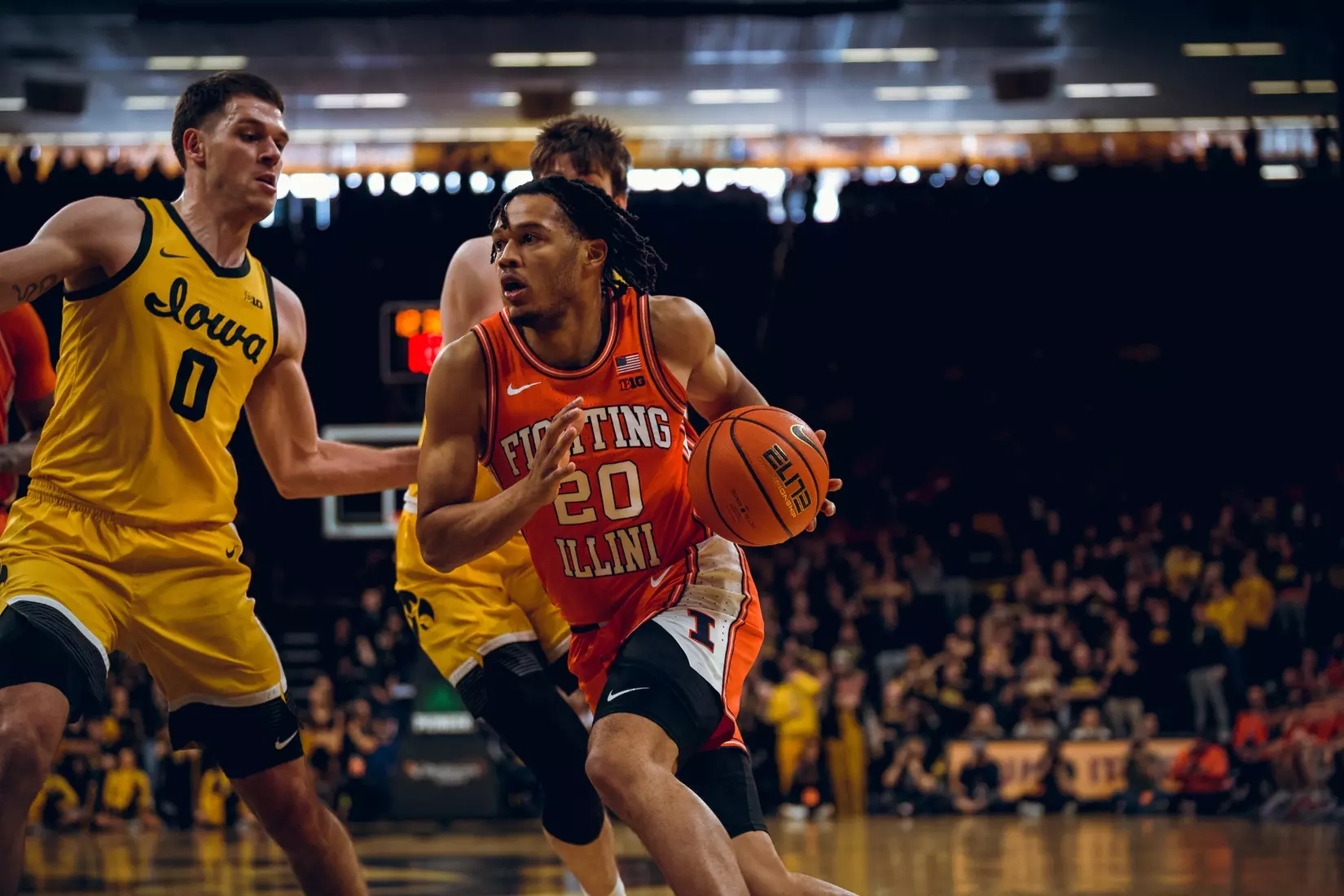 Illini men's basketball at Iowa, Saturday, Feb. 4, 2023 at Carver-Hawkeye Arena in Iowa City, Iowa.