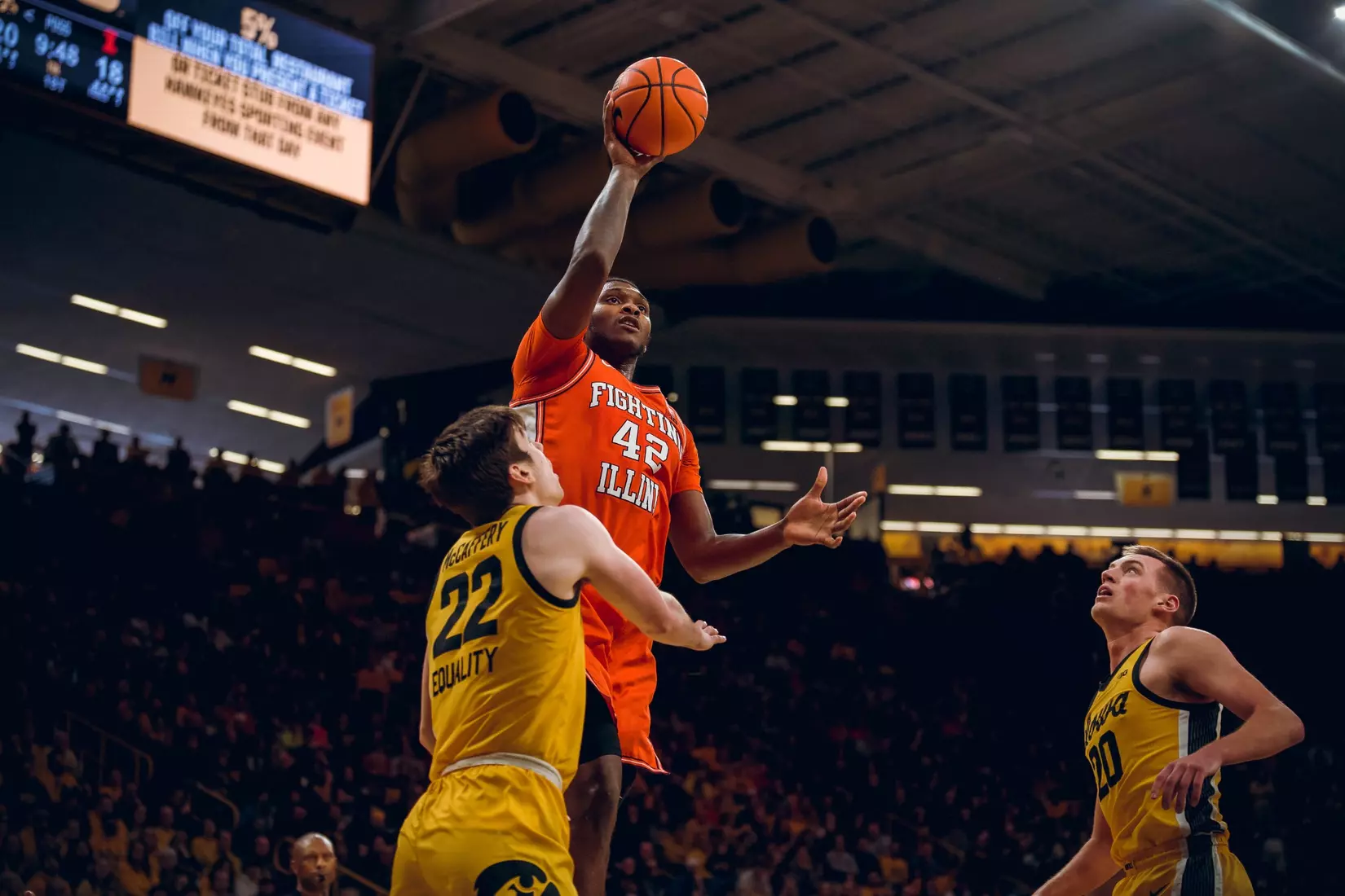 Illini men's basketball at Iowa, Saturday, Feb. 4, 2023 at Carver-Hawkeye Arena in Iowa City, Iowa.