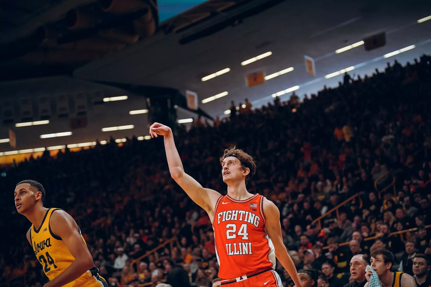 Illini men's basketball at Iowa, Saturday, Feb. 4, 2023 at Carver-Hawkeye Arena in Iowa City, Iowa.