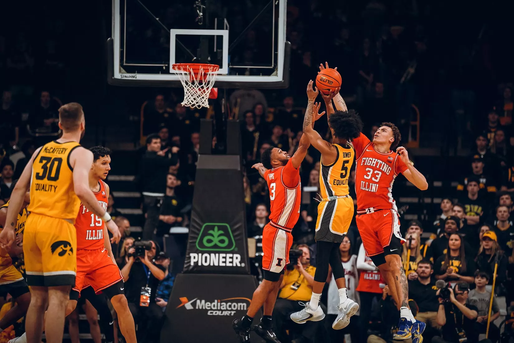 Illini men's basketball at Iowa, Saturday, Feb. 4, 2023 at Carver-Hawkeye Arena in Iowa City, Iowa.