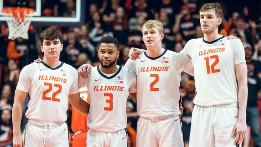 Paxton Warden Jayden Epps Connor Serven Brandon Lieb
Illinois Fighting Illini Men's Basketball vs. Syracuse - 11/29/22