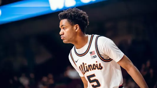 Image Taken At Illinois Fighting Illini vs Minnesota Golden Gophers Men’s Basketball Game, Williams Arena, University of Minnesota, Minneapolis, MN, Monday, January 16, 2023. Courtney Bay/Illinois Basketball