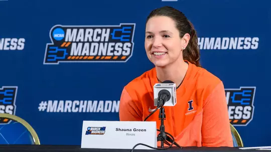 Head Coach Shauna Green
Illinois Fighting Illini {event} NCAA Press Conference - 3/14/23