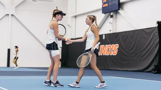 Josie Frazier Emily Casati Illinois Fighting Illini vs Notre Dame