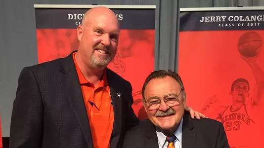 Kent Brown with Dick Butkus