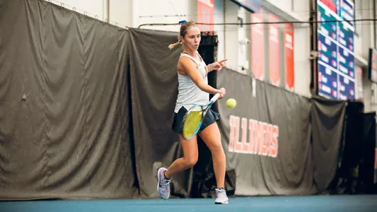 Kasia Treiber Illinois Fighting Illini Women's Tennis vs. ISU-02/12/2023