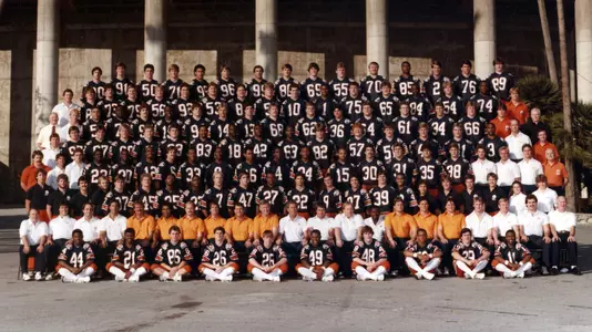 1983 Football Team Rose Bowl Photo