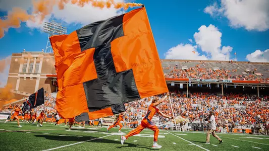Football pregame flags