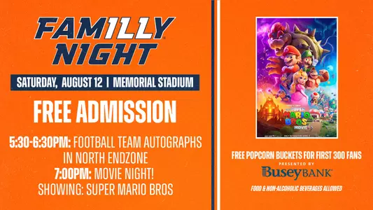 familly night autographs in north endzone