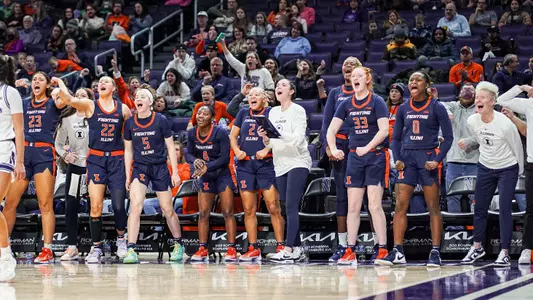 Illinois team bench celebration