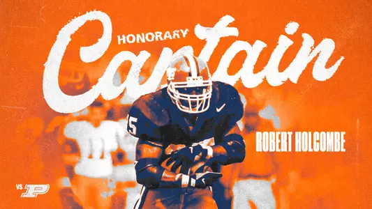 Honorary Captain 16x9 Robert Holcombe 2024 vs Purdue
