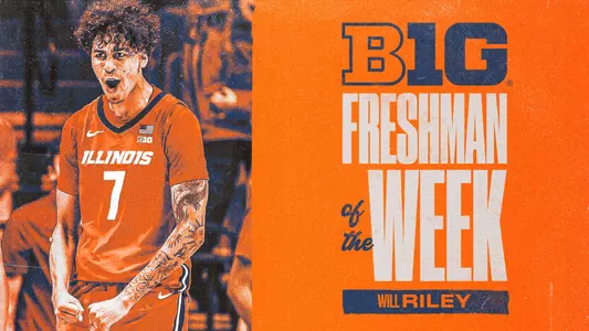 Will Riley B1G Freshman of Week