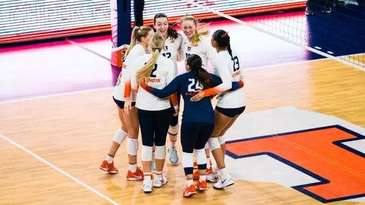 CHAMPAIGN, IL - November 09, 2024 - Photos taken during the match between the Ohio State Buckeyes and the Illinois Fighting Illini at Huff Hall in Champaign, IL. (Photo By Kevin Snyder/)