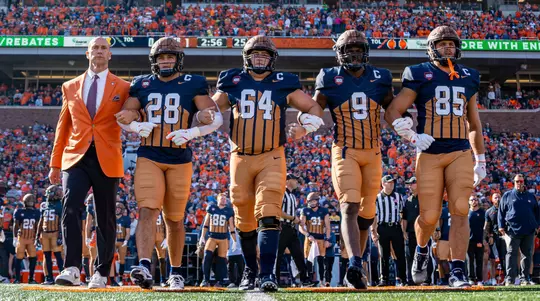 CHAMPAIGN, IL - October 19, 2024 - Photos taken during the game between the Michigan Wolverines and the Illinois Fighting Illini at Memorial Stadium in Champaign,IL. (Photo By Patrick Pierson/Illinois Athletics)