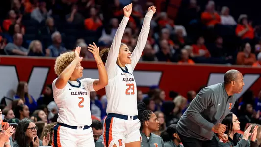 CHAMPAIGN, IL- November 18, 2024 - Photos taken during the game between the Le Moyne Dolphins and the Illinois Fighting Illini at State Farm Center in Champaign, Illinois (Photo By Kevin Snyder/Illinois Athletics)