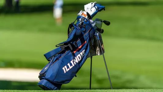 Men's golf bag at 2023 OFCC/Fighting Illini Invitational