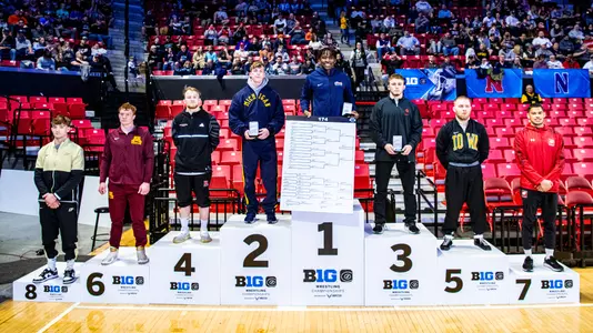 Edmond Ruth Big Ten Champion Podium