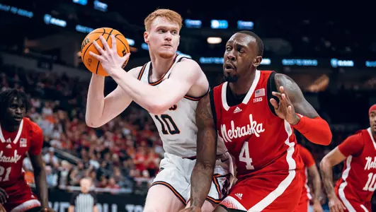 Image Taken At Illinois Fighting Illini vs. Nebraska Cornhuskers Men’s Basketball Game, Big Ten Tournament, Target Center, Minneapolis, MN, Saturday, March 16, 2024. Courtney Bay/Illinois Athletics