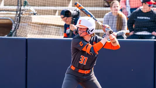 URBANA, IL - March 13, 2024 - Photo taken during the game between the Missouri Tigers and the Illinois Fighting Illini at Eichelberger Field in Urbana, IL. (Photo By Kevin Snyder /Illinois Athletics)