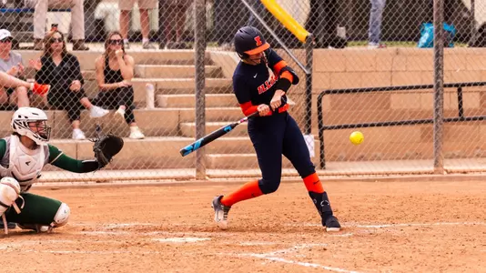 CATHEDRAL CITY, CA - February 24, 2024 - Illinois Infielder Sydney Malott (#23) during the game between the Cal Poly Mustangs and the Illinois Fighting Illini at the Big Leage Dreams Complex in Cathedral City, CA. Photo By Ashley Steltenpohl