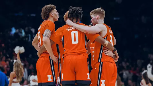 Huddle vs. UConn in the NCAA Tournament Elite Eight - 3-30-24 (Courtney Bay)
