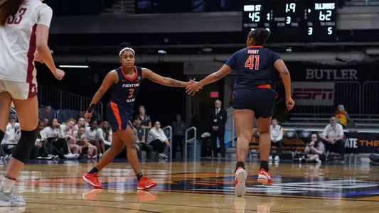 Illinois WBB WBIT semifinals vs. Washington State (Cook and Hobby)