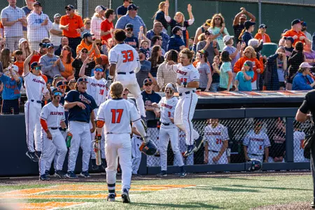 Champaign, IL - May 11, 2024 - Photos taken during the game between the Iowa Hawkeyes and the Illinois Fighting Illini at Illinois Field in Champaign, IL. (Photo By Kevin Snyder/Illinois Athletics)