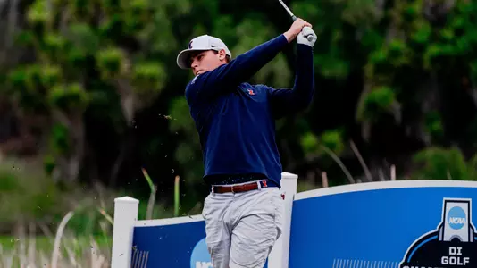 Max Herendeen - 2024 NCAA Men's Golf Championship Match Play Quarterfinal vs. Georgia Tech - 5-28-24 (Leigh McGuirk)