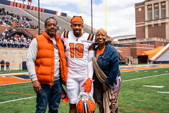 CHAMPAIGN, IL - April 20, 2024 - Photos taken during the 2024 Spring Game at Memorial Stadium in Champaign, IL. (Photo By Kevin Snyder/Illinois Athletics)