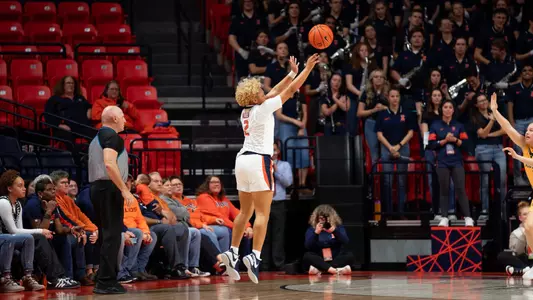 CHAMPAIGN, IL - December 06, 2023 - Illinois Guard Cori Allen (#2) during the game between the Northern Kentucky Norse and the Illinois Fighting Illini at State Farm Center in Champaign, IL. Photo By Kevin Snyder