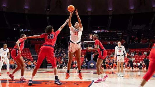 CHAMPAIGN, IL - March 24, 2024 - Photos taken during the game between the Stony Brook Seawolves and the Illinois Fighting Illini at State Farm Center in Champaign, IL. (Photo By Madison Dabrowski/Illinois Athletics)