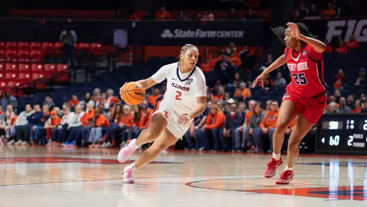 CHAMPAIGN, IL - March 24, 2024 - Photos taken during the game between the Stony Brook Seawolves and the Illinois Fighting Illini at State Farm Center in Champaign, IL. (Photo By Madison Dabrowski/Illinois Athletics)