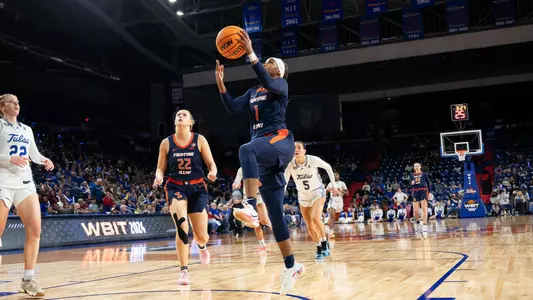 Tulsa, OK - March 28, 2024 - Photos taken during the 2024 WBIT game between the Tulsa Golden Hurricane and the Illinois Fighting Illini at The Reynolds Center in Tulsa, OK. (Photo By Madison Dabrowski/Illinois Athletics)