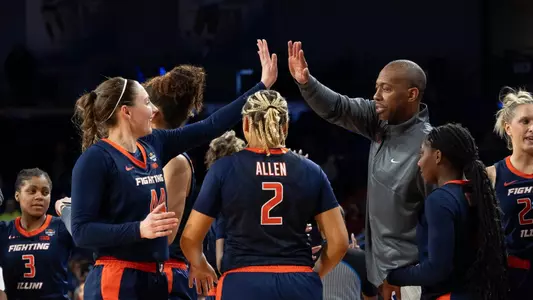 Tulsa, OK - March 28, 2024 - Photos taken during the 2024 WBIT game between the Tulsa Golden Hurricanes and the Illinois Fighting Illini at The Reynolds Center in Tulsa, OK. (Photo By Madison Dabrowski/Illinois Athletics)