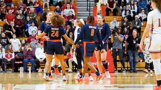 Illinois WBB at Indiana - celebration