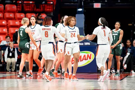 CHAMPAIGN, IL- January 19, 2025 - Photos taken during the game between the Michigan State Spartans and the Illinois Fighting Illini at State Farm Center in Champaign, Illinois (Photo By Kevin Snyder/Illinois Athletics)